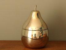 Poire seau à glaçon argenté Années 70 - Vintage